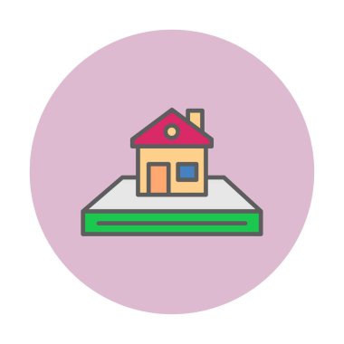 Beyaz arkaplanda ev simgesi vektörü izole edildi