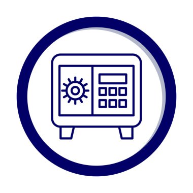 Güvenli kutu vektör çizimi tasarımı