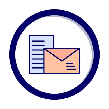 posta simgesi, vektör illüstrasyonu   