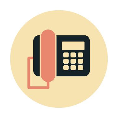 masa telefonu simgesi, vektör illüstrasyonu basit tasarım