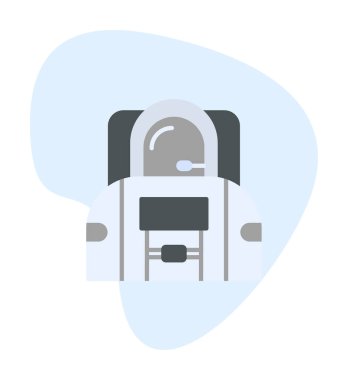 Uzay astronot düz simgesi