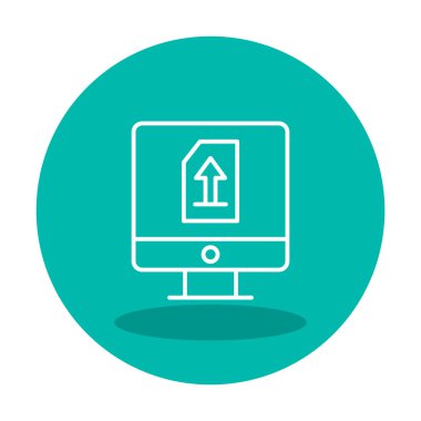 Simgeyi trendy düz tarzda yükle