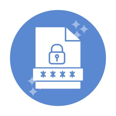 Dosya Parolası vektör çizimi