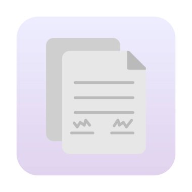 belge web simgesi vektör illüstrasyonu 