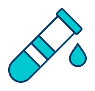 test tübü ikon vektör çizimi