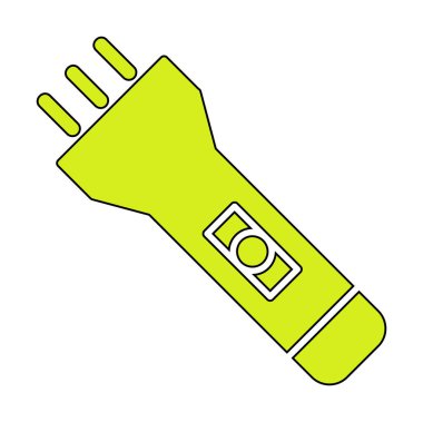 Seyahat fenerinin düz simgesi. Renkli vektör çizimi