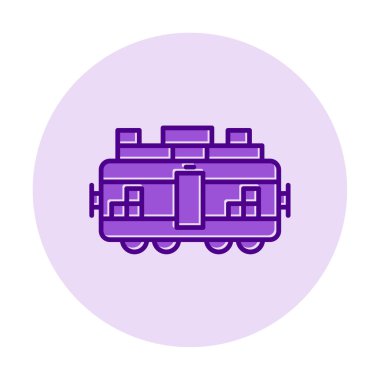 Tren kargosunun vektör çizimi