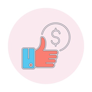 Basit En İyi Fiyat simgesi, vektör illüstrasyonu