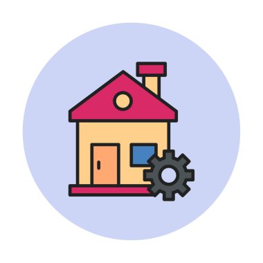 Ev onarım simge vektör çizim