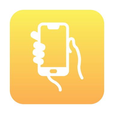 Cep telefonu simgesi, vektör illüstrasyonu  