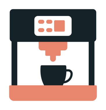 kahve makinesi simgesini, vektör çizim