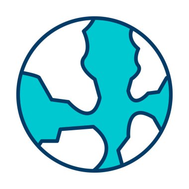 Dünya web simgesi vektör illüstrasyonu