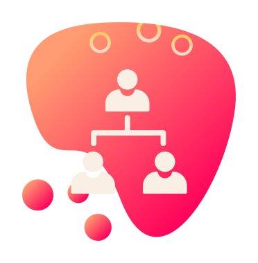 Çalışma Yönetimi vektör simgesi modern basit illüstrasyon