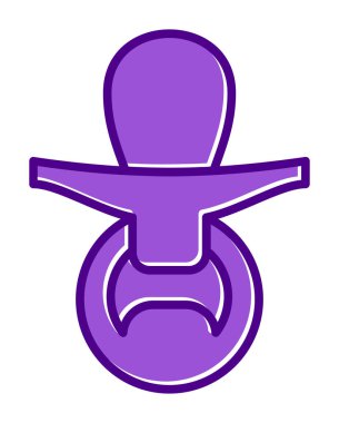 Emzik simgesi web basit illüstrasyon