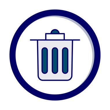 Çöp kutusu simgesi, Sembolü Sil, vektör illüstrasyonu