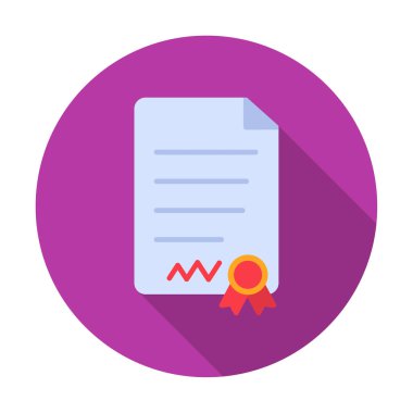 Beyaz arkaplanda diploma vektör illüstrasyonu