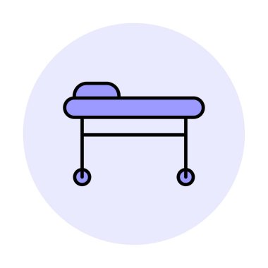 Sedye ağ simgesi, vektör illüstrasyonu