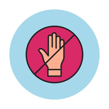 Web simgesine, vektör illüstrasyonuna dokunma