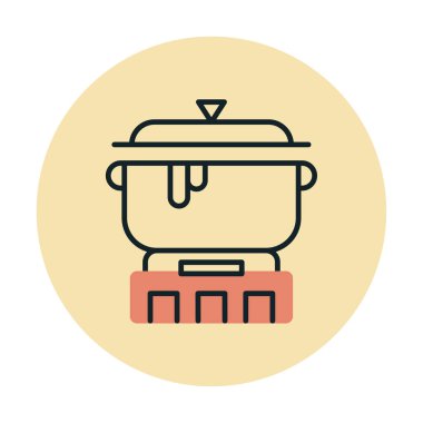 pişirme tencere vektör çizim