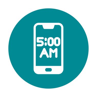 Smartphone Alarm simgesi vektör çizimi