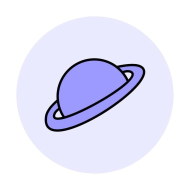 Gezegenler simgesi, vektör illüstrasyonu