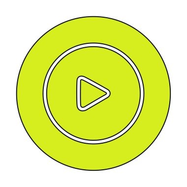 Oynatma düğmesi vektör çizimi