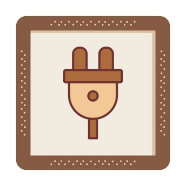 güç dolgusu, web simgesi basit tasarım 