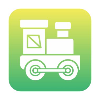 Tren oyuncağı simgesinin vektör illüstrasyonu