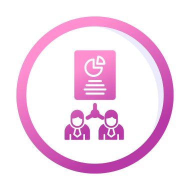 Work Distribution web icon, vector illustration 