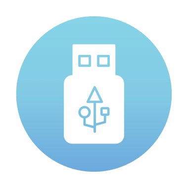 Web için usb flash simgesi.