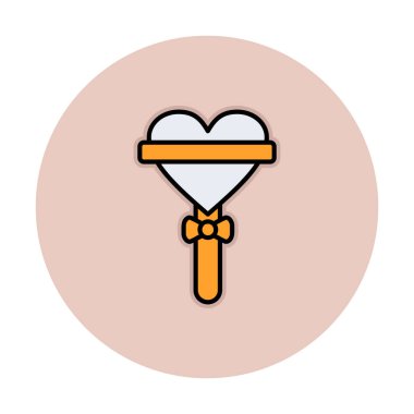 Beyaz arkaplanda lolipop vektör çizimi