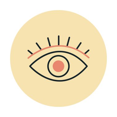 Göz simgesi, vektör illüstrasyon tasarımı 