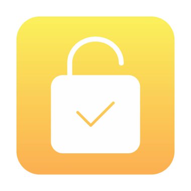 Beyaz arkaplanda asma kilit vektör çizimi