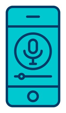 Web tasarımı için mobil kayıt vektör simgesi