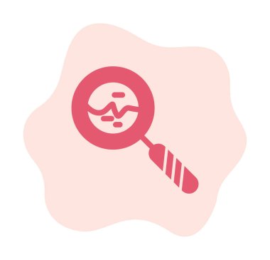 Büyüteç simgesi. Arama tuşu, renkli vektör illüstrasyonu 