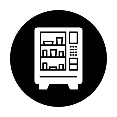 Otomat Web simgesi, vektör illüstrasyonu 