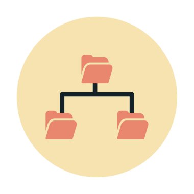 Basit Dizin Paylaşımı, vektör illüstrasyonu