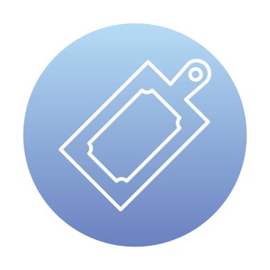 Kesme tahtası simgesi, vektör illüstrasyonu