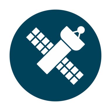 Uydu Simgesi, vektör illüstrasyonu