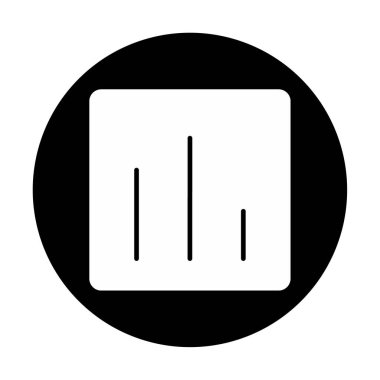 Basit iş ekonomisi grafik simgesi, vektör illüstrasyonu