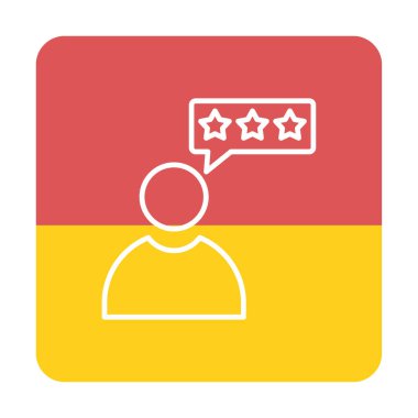 Müşteri İncelemesi, geribildirim ikonu vektör çizimi