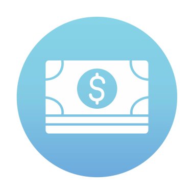 Basit ödeme finans simgesi, vektör illüstrasyonu