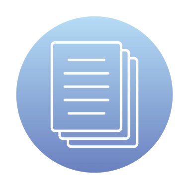 belge simgesi, vektör illüstrasyonu basit tasarım