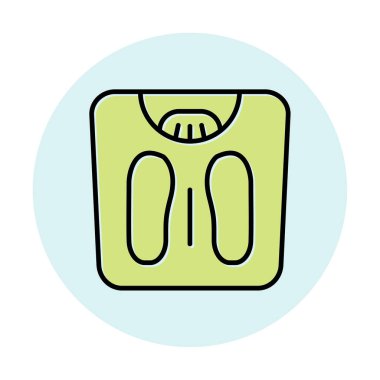 Ağırlık Ölçekleme simge vektör illüstrasyon grafik tasarımı