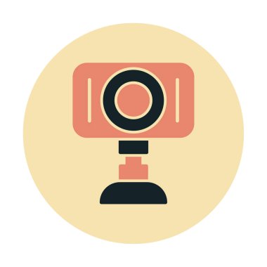 Web kamera simge vektör çizim