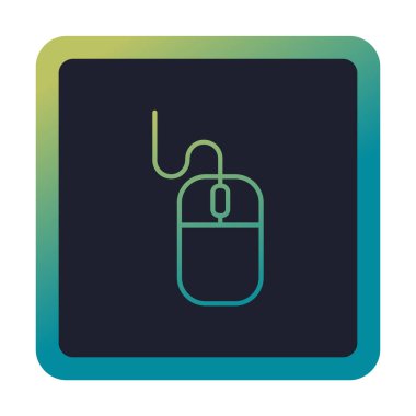 Fare simgesi, web basit illüstrasyonu