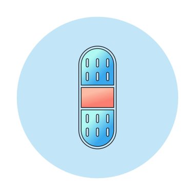 Düz Bandaj Sıva simgesi simgesi simgesi