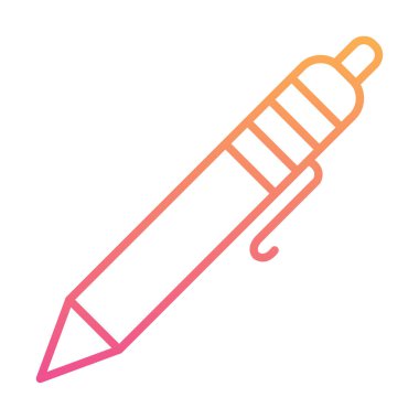 Tükenmez kalem simge vektör çizim 