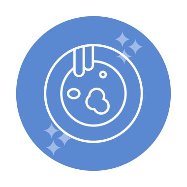 Kirli tabak simgesinin vektör çizimi