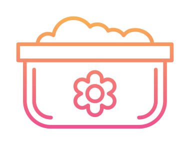 Bulaşık Otu Ağı simgesi, vektör illüstrasyonu 